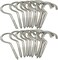 AL ARQAM 12-Pack 304 Stainless Steel Screw Eyes, Heavy Duty Screw in Eye Hooks Ring for Hammock Stand, Yoga &amp; Brazilian Hammocks, Swing Chair, Indoor &amp; Outdoor, Self Tapping Screws #12
