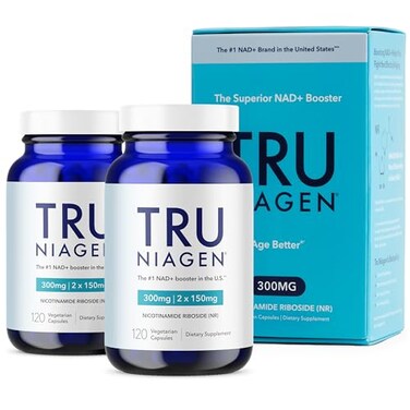 مكمل غذائي حاصل على براءة اختراع من TRU NIAGEN، يحتوي على NAD، لدعم وظائف الدماغ، ومكافحة الشيخوخة، وتجديد الخلايا. نياجين، 60 جرعة، 300 ملغ لكل جرعة   يدعم طاقة الخلايا والعضلات