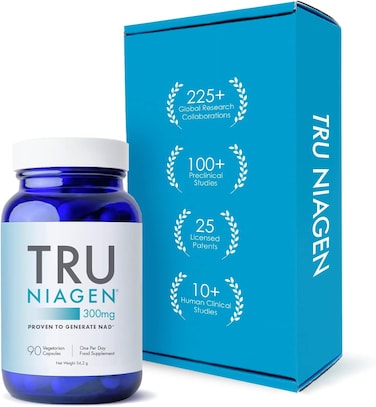 ترو نياجن مكمل نيكوتيناميد ريبوسايد NAD+، تركيبة NR حاصلة على براءة اختراع، 300 ملغ لكل كبسولة / 300 ملغ لكل وجبة 90 يومًا (3 اشهر / زجاجة واحدة)