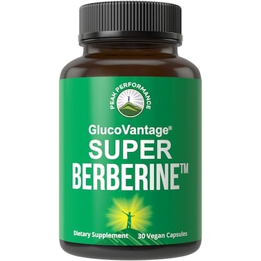 Peak Performance Dihydroberberine Super Berberine Supplement - Glucovantage&reg; 200Mg Now 5X More Effective Than Regular Berberine HCl Powder Capsules. Metabolism Support