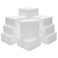 CRAFT MAGIC 12 Pack Craft Foam Block Square Polystyrene Foam Brick for Sculpture, Modeling, DIY Arts and Crafts, White,4 x 4 x 2 Inches
