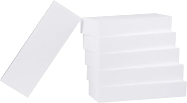 CRAFT MAGIC 6pcs Craft Foam Block   4x12x2 inch   Rectangle Polystyrene Foam   Thermocol   Styrofoam   for Art Sculpting   Flower Arrangements   Modeling   DIY Arts and Crafts   School office home