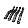 L3vel3 Hair Croc Clips   4pcs   G03f-B