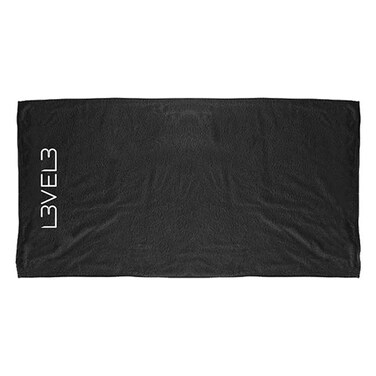L3vel3 Professional Shaving Towel   Black   Tw002