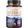 Mav Nutrition Premium Fish Oil Omega 3 - Max Potency - 3,600Mg + 1,296Mg EPA + 864Mg DHA + Immune Support + Heart &amp; Brain Health + Joint &amp; Skin Support + Burpless + Natural Lemon Flavor, 120 Capsules