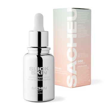 Sacheu Slick Skin Gua Sha Oil - Squalane Oil for Face, Face Oil for Gua Sha Massage, Gua Sha Oil for Face, Essential Lipids Anti Aging Face Serum, Moisturizing and Hydrating, Fragrance Free - 1 Fl Oz