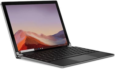 Brydge MS Surface 12.3 Pro+ Eng-Arabic Keyboard with Touchpad, Bluetooth Wireless Technology, 0-180&deg; Viewing Angles, Up to 6-Month Battery Life, Adjustable Backlit Keys, Silver   BRY7011A