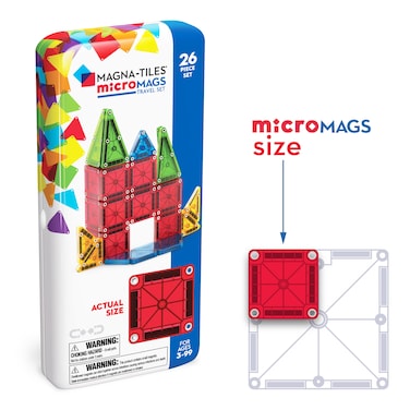 MAGNA-TILES® microMAGS 26 Piece Travel Set
