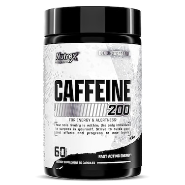 Nutrex Research Caffeine, 60 Capsules, 200 mg