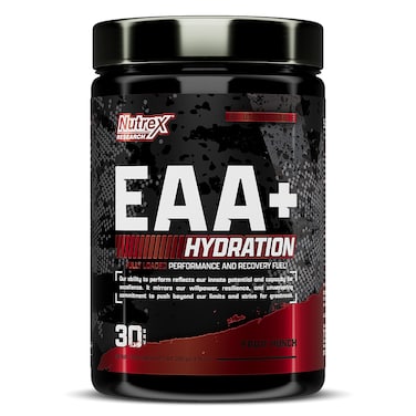 Nutrex EAA+ Hydration Refuel Build, Fruit Punch, 30