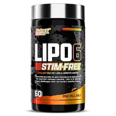 Nutrex Lipo 6 Black Stim Free, 60 Capsules