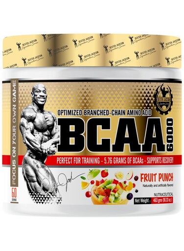 Dexter Jackson Gold Series BCAA 6000 - Boosts Muscle Recovery &amp; Performance (Blue Raspberry, 60 Servings)