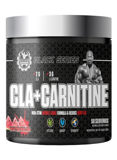 Dexter Jackson Black Series CLA + Carnitine - Advanced Weight Management Formula For Fat Burning And Metabolism Support (Watermelon, 50 Servings, 300g)