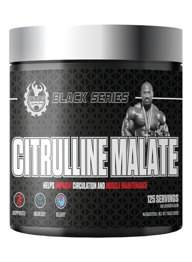 Dexter Jackson Black Series Citrulline Malate 250g - 125 Servings, Premium Nitric Oxide Support For Enhanced Blood Flow And Workout Performance