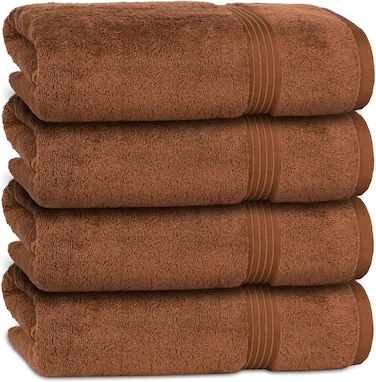 Bliss Casa Bath Towels (4 Pack, 70x140 cm) - 100% Combed Cotton 550 GSM Superior Quality, Quick Dry Highly Absorbent Thick Soft Hotel Towles
