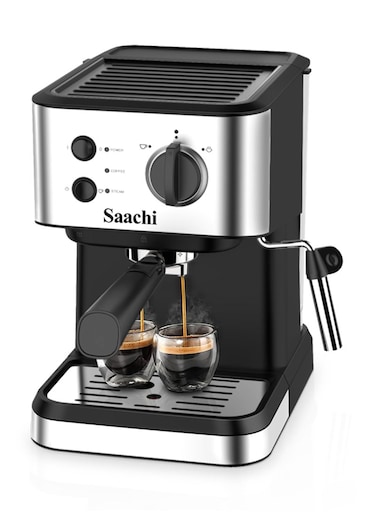 Saachi NL-COF-7068-BK Coffee Maker With 20 Bar High Pressure Pump 1 kg 1050 W