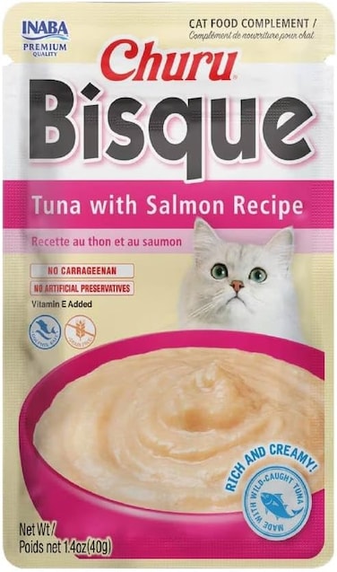 Inaba Churu Bisque Tuna With Salmon Recipe 40g