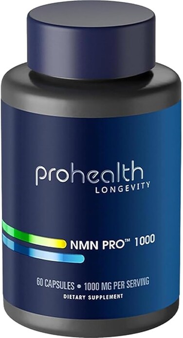 ProHealth Longevity NMN Pro 1000 &ndash; Nicotinamide Mononucleotide Supplement for Cellular Health, Energy &amp; Longevity, 1000mg per Serving, 60 Capsules, High Potency NMN Supplement