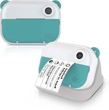 Oaxis MyFirst Camera Insta Wi (Upgraded Version) Instant Print Camera For Kids (Ages 5-15) With Wireless Transfer, Label Maker, Photo/Video Free Micro SD Card (Green)