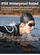 Openswim Pro Bone Conduction Sports In Ear Headphone,Ip68 Waterproof Open-Ear Wireless Earphones With Bluetooth 5.4,32Gb Of Mp3 Storage,Noise Canceling Mics,9H Playtime For Running,Swimming-Grey Grey