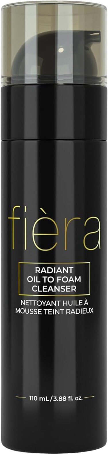 Fiera Oil to Foam Daily Facial Cleanser &acirc;&euro;&ldquo; Truffle Oil Complex, Fermented Plant Oils &amp; Glycerin, Moisturizing and Nourishing, Soap-Free, Cruelty-Free, All Skin Types, 110ml 3.88 fl oz