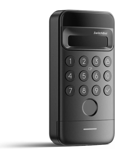 SwitchBot Keypad Vision, Smart Fingerprint, NFC, Passcode &amp; App Control, 3D Face ID, 9 Ways to Unlock, Weatherproof Outdoor Keyless Entry