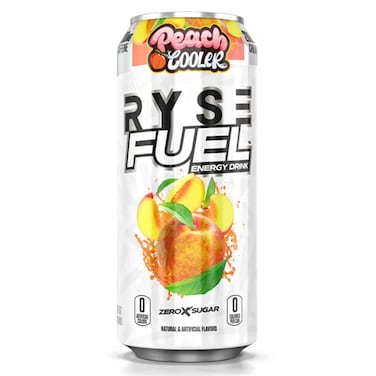 RYSE Fuel Energy Drink, Peach Cooler, 1 Can