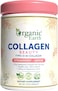 Organic Earth Type I &amp; III Beauty Collagen Powder, 284 Grams Strawberry-Lemon Flavor, With 15gm Hydolysed Collagen Per Serving &amp; 120mg Hyaluronic Acid, For Healthy Hair, Skin &amp; Nails