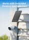 SwitchBot Solar Panel Only for SwitchBot Outdoor Spotlight Camera, 5W Solar Panel for Rechargeable Security Camera, Waterproof 360 Adjustable, Continuous Power Supply
