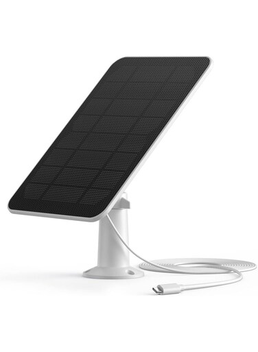 SwitchBot Solar Panel Only for SwitchBot Outdoor Spotlight Camera, 5W Solar Panel for Rechargeable Security Camera, Waterproof 360 Adjustable, Continuous Power Supply