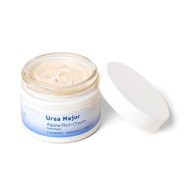 Ursa Major Alpine Rich Cream, Deeply Hydrating &amp; Moisturizing Natural Face Lotion, Supports Skin Barrier and Targets Fine Lines, Vegan, Non-Toxic, Cruelty-Free, 1.69 ounce