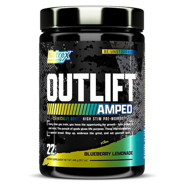 Nutrex Research Outlift Amped, Blueberry Lemonade, 22