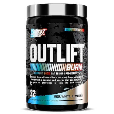 Nutrex Research Outlift Burn&nbsp;, Red, White &amp; Merica, 22