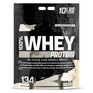 Nutrex Research 100% Whey, Vanilla, 10 LB