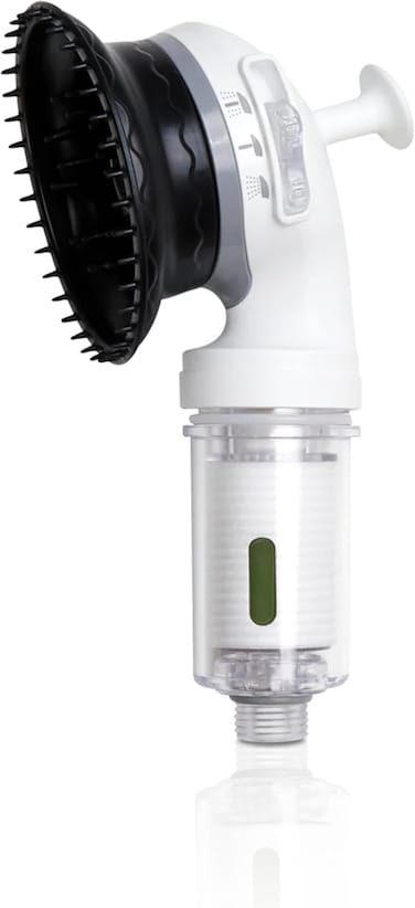 K-HEADSPA Korean Shower Head with Water Filtration System Massage Head, Activated Carbon Filter (ACF) and Vitamin Gel for Scalp Care and Healthier Hair Growth - Green Lemon Scent