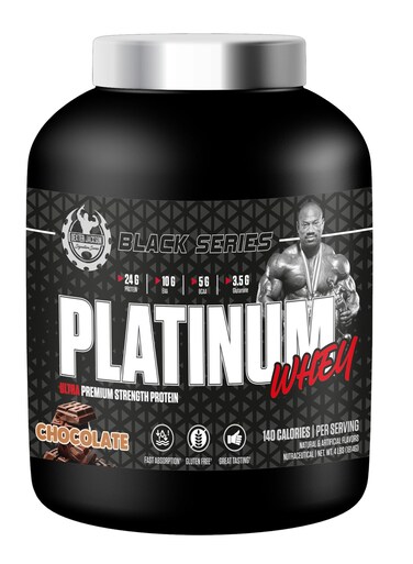 Dexter Jackson Black Series Platinum Whey - Ultra Premium Strength Whey &amp; Isolate Protein - Chocolate, 4lbs
