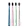 Boka Classic Manual Toothbrush With Extra Soft Activated-Charcoal, Tapered Bristles, Bioplastic Handle That Includes Travel Cap, Dentist-Approved, Great For Adults And Kids, Multi Color (Pack Of 4)