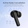 QCY T13 ANC Bluetooth Earphones, Active Noise Canceling Wireless Earbuds, 30H Playtime, 10mm Driver with bass, 4-Mic ENC, Wind Noise Reduction, 10-min Quick Charge, Black