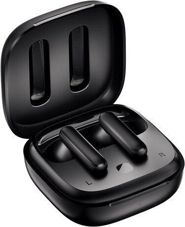 QCY T13 ANC Bluetooth Earphones, Active Noise Canceling Wireless Earbuds, 30H Playtime, 10mm Driver with bass, 4-Mic ENC, Wind Noise Reduction, 10-min Quick Charge, Black