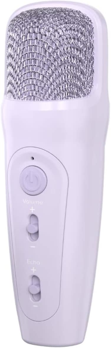 myFirst Voice 2 Microphone for Kids &ndash; Wireless Portable Karaoke &amp; Singing Mic with Clear Sound, Fun Voice Effects &amp; Rechargeable Battery, Lightweight Design &ndash; Perfect Karaoke Accessory - Purple