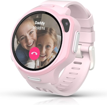 MyFirst Fone R2 Kids Smartwatch With eSIM Video Calls Messaging Real-Time GPS Tracking Sos Button Safety Alerts School Mode Music Player Ages 5-12, For Usa &amp; Canada Gift For Girls (Macaron Pink)