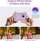 MyFirst Camera 50, AI Assisted Kids Camera, 20Mp Resolution With Advanced Shutter Control, Selfie-Light, WiFi Connectivity, Photo &amp; Video Editing, Child-Safety, Privacy And Parental Control, Blue