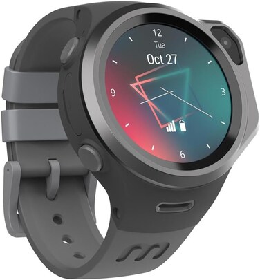 MyFirst Fone R1C, Kids Smartwatch With Sim Card, 1.3" Tft Screen, Video Calls Messaging Real-Time Gps, Sos Button Safety Alerts School Mode, Works In Asia, Europe, Middle Eas, For Ages 5-12- Grey