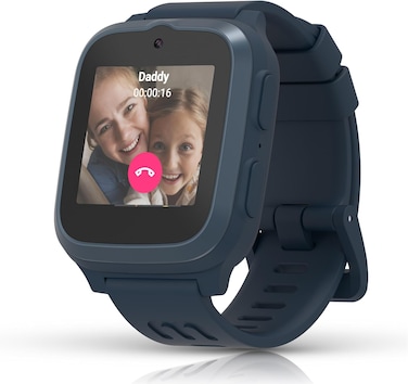 MyFirst Fone S3 Kids' 4G Smart Watch For Boys Girls Age 4-12, Includes At&amp;T Sim Card, Unlimited Video &amp; Voice Calling, Texting, GPS Tracking, 2MP Camera, And More (Space Blue)