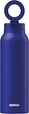 Ringo Pro Water Bottle With Sip Straw Lid, Stainless Steel Hydration Bottle With Integrated Magnetic Phone Mount, 12Hrs Hot/24Hrs Cold, Bpa-Free, Works With Phones &amp; Tablets - Blue 24Oz / 710ml
