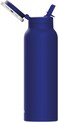 Ringo Pro Water Bottle With Sip Straw Lid, Stainless Steel Hydration Bottle With Integrated Magnetic Phone Mount, 12Hrs Hot/24Hrs Cold, Bpa-Free, Works With Phones &amp; Tablets - Blue 24Oz / 710ml
