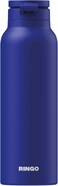 Ringo Pro Water Bottle With Sip Straw Lid, Stainless Steel Hydration Bottle With Integrated Magnetic Phone Mount, 12Hrs Hot/24Hrs Cold, Bpa-Free, Works With Phones &amp; Tablets - Blue 24Oz / 710ml