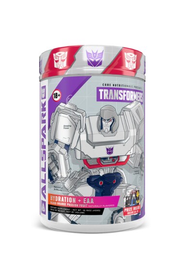 AMINOS &amp; HYDRATION TRANSFORMERS ALLSPARK (EAA + Hydration) Essential Amino Acids, Electrolytes, Recovery &amp; Performance Support -  Blood Orange Passionfruit (Megatron)