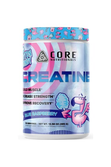 Creatine Monohydrate  Micronized Creatine Powder for Strength, Muscle Growth, Power &amp; Performance, Supports ATP Energy, Endurance &amp; Recovery - Sweets Blue Raspberry
