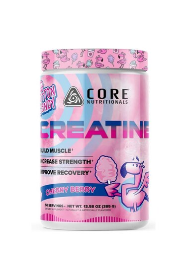 Creatine Monohydrate  Micronized Creatine Powder for Strength, Muscle Growth, Power &amp; Performance, Supports ATP Energy, Endurance &amp; Recovery - Cherry Berry